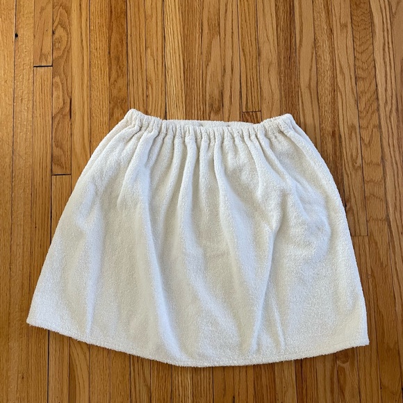 FINAL PRICE! EA WHITE TERRYCLOTH SAUNA WRAP One Size Fits Most - Picture 5 of 5